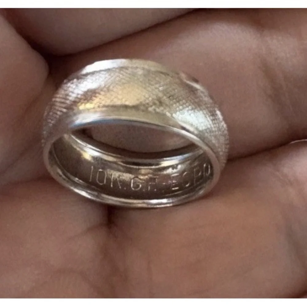 Vintage ESPO Joseph Esposito 10KT GF Gold Filled Signed Band Ring SIZE 6.5